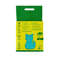 Соевый наполнитель Хвостик Tofu Cat Litter Mint 2.6 кг/ 6л для кошачьего туалета, с ароматом мяты