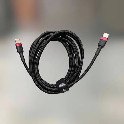 Кабель Baseus Cafule Cable Type-C to Type-C 100W 20V 5A, Quick Charge 3.0, Power Delivery 2.0 (CATKLF-AL91), фото 1