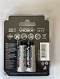 Акумулятор AA Videx 2100mAh NiMH, 1 шт (блістер по 2 шт.) HR6, фото 2