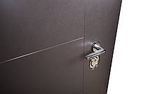 [Складська програма] Вхідні двері модель Palermo (колір Ral 8019 + Біла) комплектація Classic ABWEHR (462), фото 6