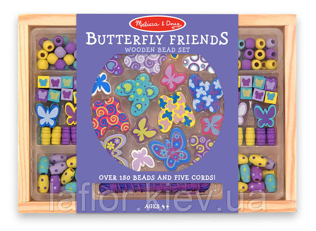 Набор бусинок ТМ Melissa&Doug Бабочки, фото 1