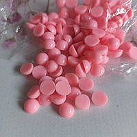 Серединки для канзаши, полубусины жемчуг светло-розовые 8 мм