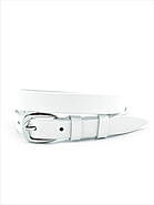 Жіночий шкіряний ремінь 1,8 х 115-120 см Lemon Колір Білий zhin-ua-18k-007, фото 2