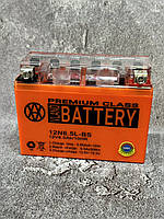 Аккумулятор 12n6.5l 12вольт 6.5 ампера для мотоциклов Shineray , GEON 2023г