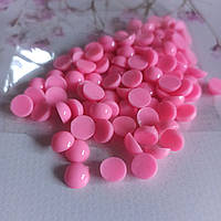 Серединки для канзаши, полубусины жемчуг розовые 8 мм