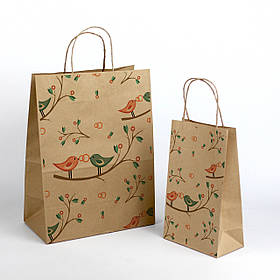 Весільні Пакети для короваю 260*150*350 Крафт Пакет для гостинців гостям весілля