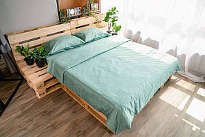 Простирадло на резинці Ardesto Mix&Match, 160х200+30см, 100% бавовна, сатин, зелений Baumar - Порадуй Себе