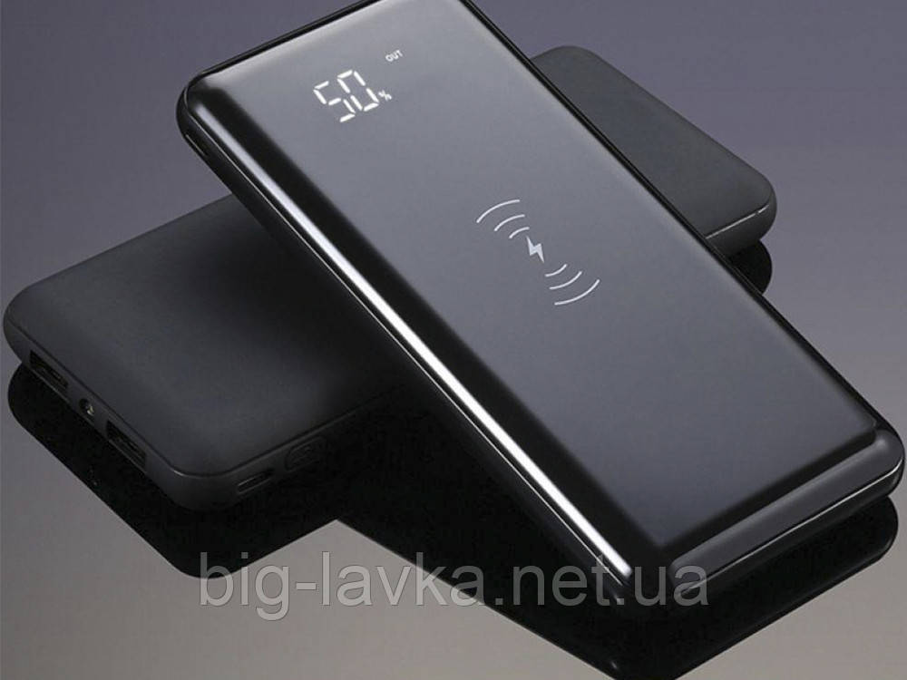 Зарядний пристрій Qi 10000 мАч бездротовий для iPhone, фото 1