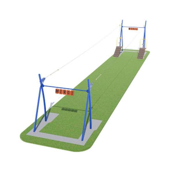 Детское качельное оборудование Тарзанка. Набор для уличной тарзанки с тросом и сидушкой, фото 1