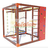 Спортивний дитячий комплекс Куб з гойдалкою Гніздо лелеки, фото 4