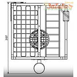 Спортивний дитячий комплекс Куб з гойдалкою Гніздо лелеки, фото 2