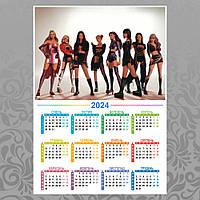 Плакат-календарь А3 K-POP Aespa 2024