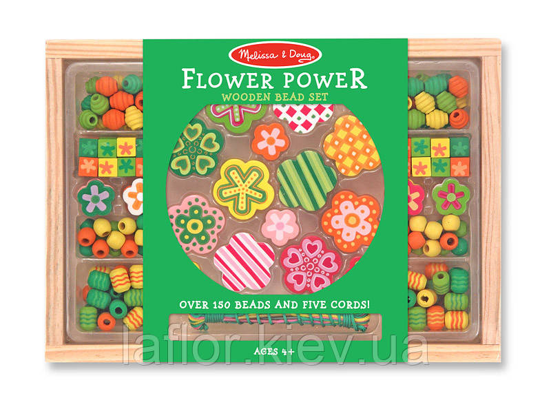Набір намистинок ТМ Melissa&Doug Квітковий Сад