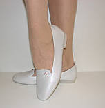 Балетки жіночі сріблястого кольору розмір 37, фото 3