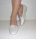 Балетки жіночі сріблястого кольору розмір 37, фото 2