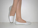 Балетки жіночі сріблястого кольору розмір 37, фото 5
