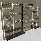 Рейка NARMER-2, Рейка подвійна H2000 L30 W10 s1,2. Торговий профіль для полиць, металевий настінний стелаж, фото 6