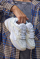 Стильні кросівки жіночі Nike M2K Tekno White Beige. Світлі жіночі кроси Найк М2К Текно., фото 3