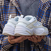 Стильні кросівки жіночі Nike M2K Tekno White Beige. Світлі жіночі кроси Найк М2К Текно., фото 4