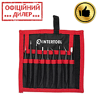 Набор пинцетов радиотехнических 9 шт, антистатические, в чехле INTERTOOL NT-6002 YLP YLP