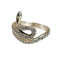 Серебряное кольцо Змея 3 БР-1003621