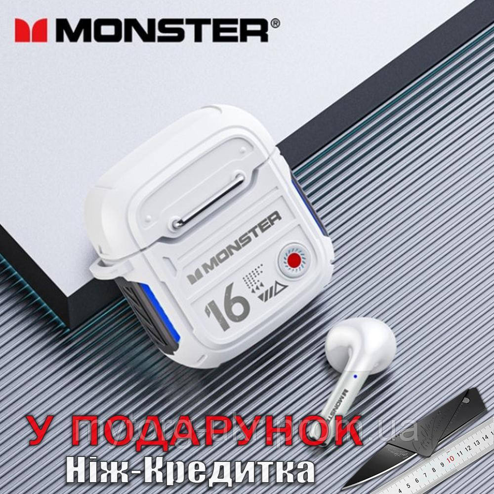 Ігрові Bluetooth-навушники Monster XKT16  Білий