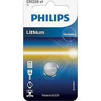 Батарейка CR1220 - 3.0V coin 1-blister (12.5 x 2.0) - Lithium Philips