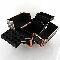 Валіза кейс майстра для косметики 3D DARK ROSE GOLD, фото 5