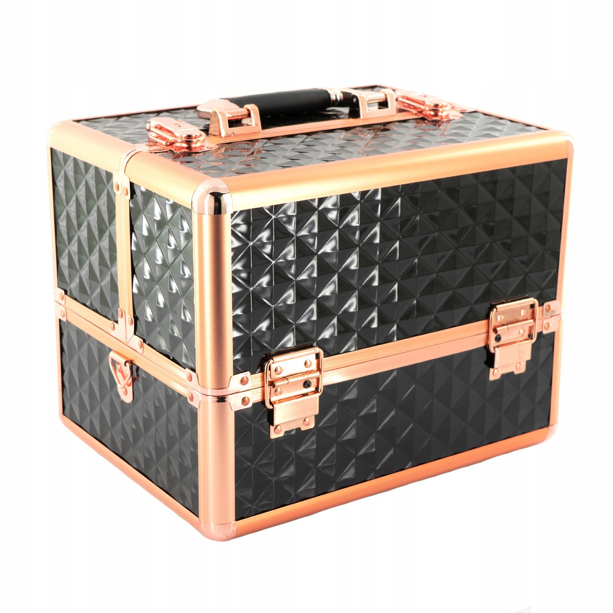Валіза кейс майстра для косметики 3D DARK ROSE GOLD