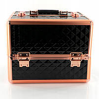Валіза кейс майстра для косметики 3D DARK ROSE GOLD, фото 6