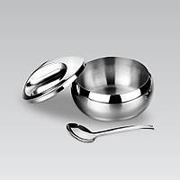 Цукорниця металева Maestro MR-1690, 300 мл, з кришкою і ложкою