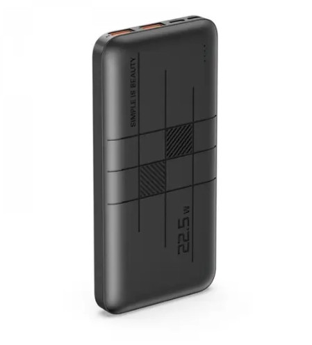 Портативний зарядний пристрій XO PR187 10000mAh PD20W+QC22.5W (Чорний)