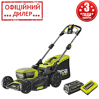 Газонокосилка аккумуляторная Ryobi RY36LMX46A-140 (36 В, 4 Ач, 46 см, 25-75 мм)Топ 3776563