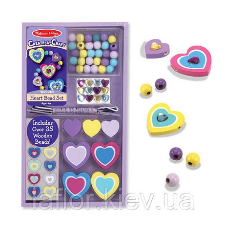 Набор бусинок ТМ Melissa&Doug Сердечки, фото 2