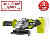 Угловая шлифмашина аккумуляторная Ryobi RAG18X-0 (125 мм, М14, 9200 об/мин, 18 В) (без АКБ и ЗУ)Топ 3776563