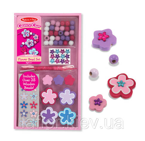 Набір намистинок Melissa&Doug Квіти, фото 1