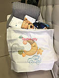 Комплект постільноі білизни для новонароджених з вязаним пледом First Choice Satin  baby MONTY, фото 7