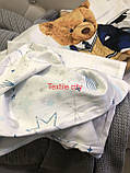 Комплект постільноі білизни для новонароджених з вязаним пледом First Choice Satin  baby MONTY, фото 8
