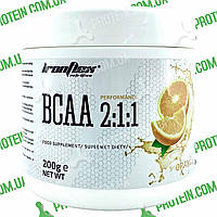 Аминокислоты IronFlex BCAA Performance 2-1-1 200 г Orange Апельсин