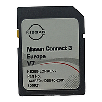 Карти навігації Nissan Connect 3 V7 (D43BF04-D0070-2001) 2023