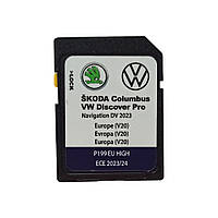 Карти навігації VW Discover Pro Navigation DV SD Card 64 ГБ, Україна + Європа