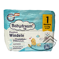 Подгузники Babyadream Premium 1 (2-5 кг), 26шт