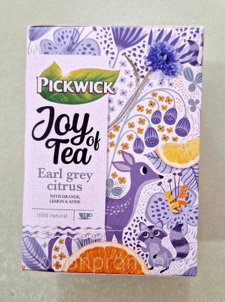 Чай Pickwick Earl Grey Citrus 15 пакетів чорний