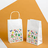 Пакети для дитячих подарунків 260*150*350 Крафт Пакет під подарунки першокласникам, фото 3