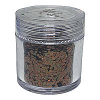 Блискітки шестикутники мілкі коричневі