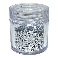 Блискітки шестикутники мілкі срібні