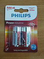 Батарейка LR03 / AAA Power Alkaline Blister 6шт Philips