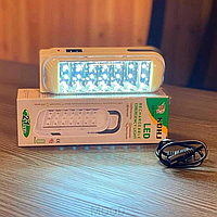 Лампа KD-713 Rechargeable Emeancy Light 21 LED. Светодиодная аккумуляторная лампа-фонарь, аварийн