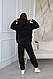 Жіночий прогулянковий костюм двійка худі та спортивні штани джоггери спортивний костюм трьохнить, фото 4