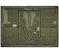Шеврон Флаг Украины, 5х7см, Полевой, Пиксель, на липучке